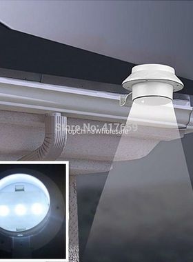 LED solar powered fence gutter light leds garden decoration
