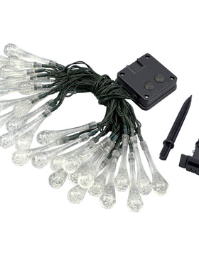 New solar water lamp string 30LED太阳能水滴灯串