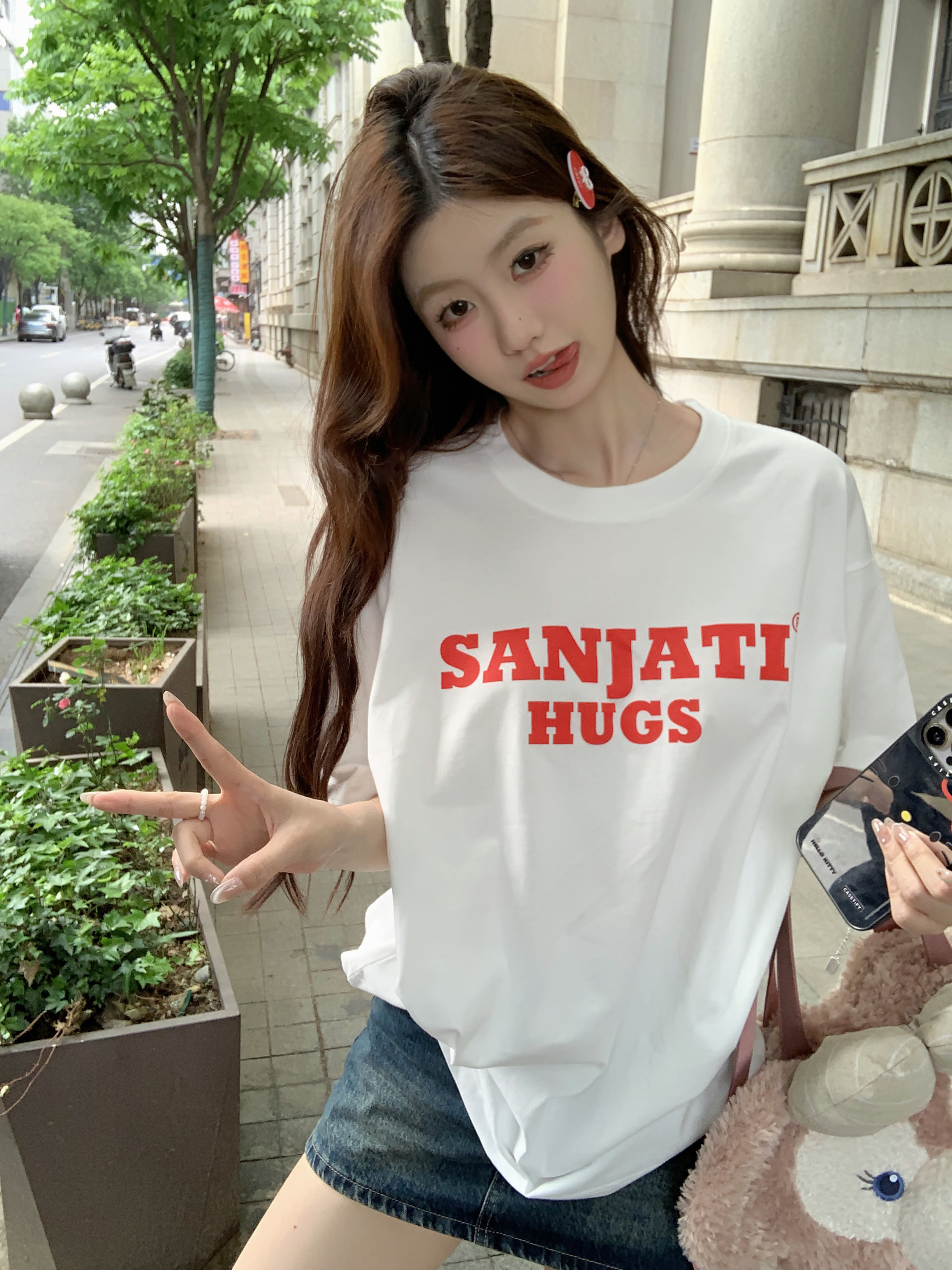 SANJATI短袖休闲学生基础