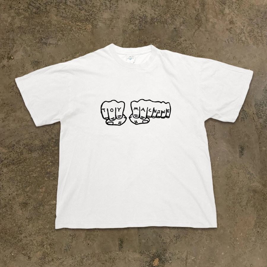 BOMBA STUDIO 250G의 묵직한 무게  웨스트코스트 갱스터 트렌디 브랜드 오버사이즈 힙합 반팔 티셔츠