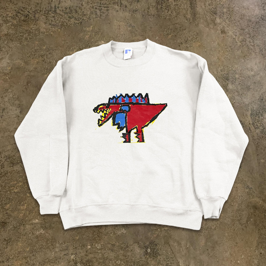 BOMBA STUDIO 추상 그래피티 핸드페인팅 틈새 디자인 센스 오버사이즈 커플