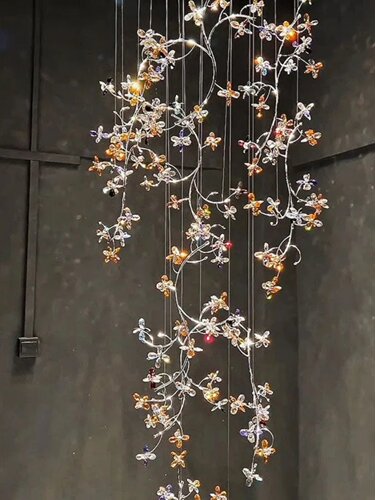 其他花朵水晶树枝装饰吊灯
