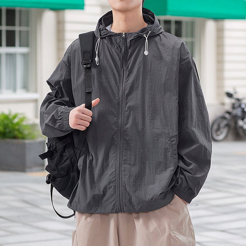 BONELESS防晒服UPF50+防晒衣服男士2026超薄冰丝户外夏季外套潮牌图片