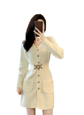 时尚休闲气质百搭女神范针织裙子