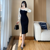 小香风立体蝴蝶结修身 名媛气质宴会小礼服高级感 包臀连衣裙修身