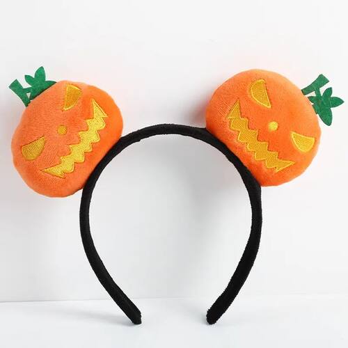Funny Halloween Pumpkin Doll Headband Kids Trick Or Treat Dr