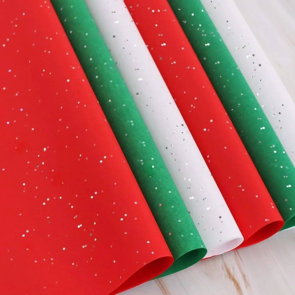 10-30 Sheets Tissue Paper 50x66cm Red Green White Set Wrappi