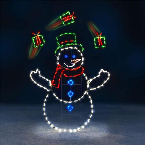 Christmas Fun Animated Snowball Battle Lights String, Christ