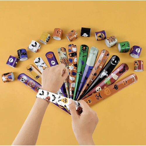 10/20pcs Pumpkin Ghost Pattern Papa Circle Halloween Decorat