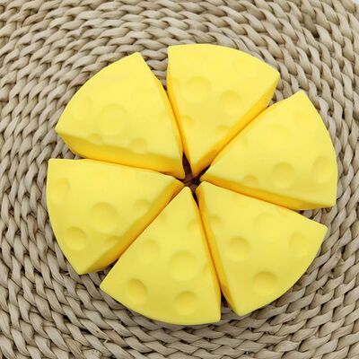 Cheese Squishy Toy Simulation Cheese Squeeze Toy Soft Cute D