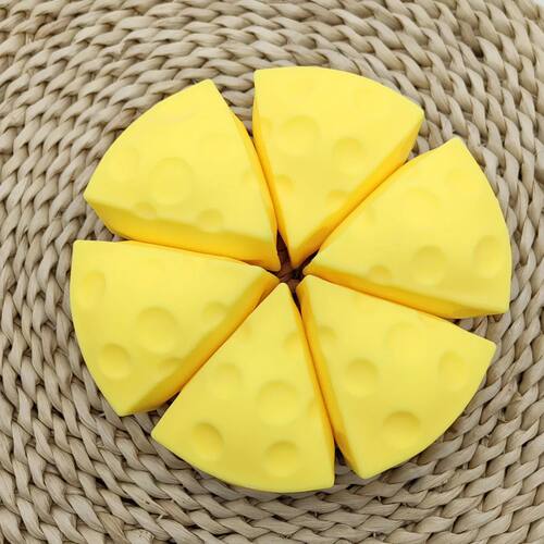 Cheese Squishy Toy Simulation Cheese Squeeze Toy Soft Cute D