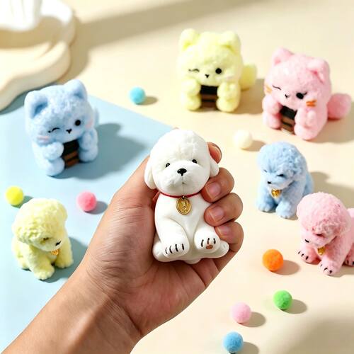Cute Puppy Squishy Stick Fidget Toy Delightful Stick Slow Re