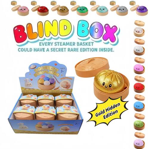 Bun Blind Box: Colorful Soft Stress-Relief Balls, Creative H
