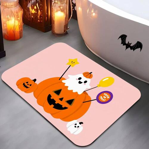 Halloween Printed Carpet Non-Slip Entry Doorway Entry Mat Ab