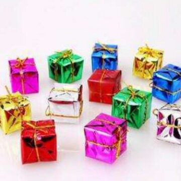 1cm Laser Small Gift Bag Christmas Decorations Gift Box Smal