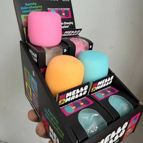 Needoh Mello Mallo Squishy UV Reactive Sun Color Changing So