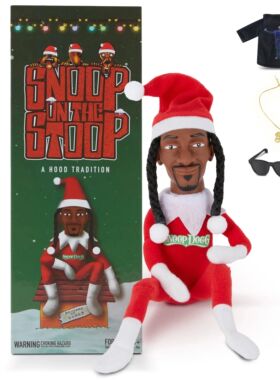 Christmas Elf Doll with Snoop on a Stoop Exquisite Gift Box