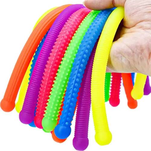 5PCS Large Stretchy Strings Sensory Toys Textured Glitter Fi