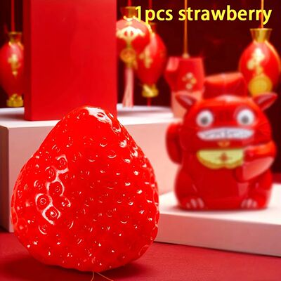 1Pc Squishy Big Strawberry Squeeze Toy Kids Soft Pinch Fruit