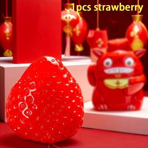 1Pc Squishy Big Strawberry Squeeze Toy Kids Soft Pinch Fruit