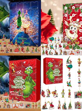 Christmas Advent Calendar Conta 24 Gifts Christmas Figures