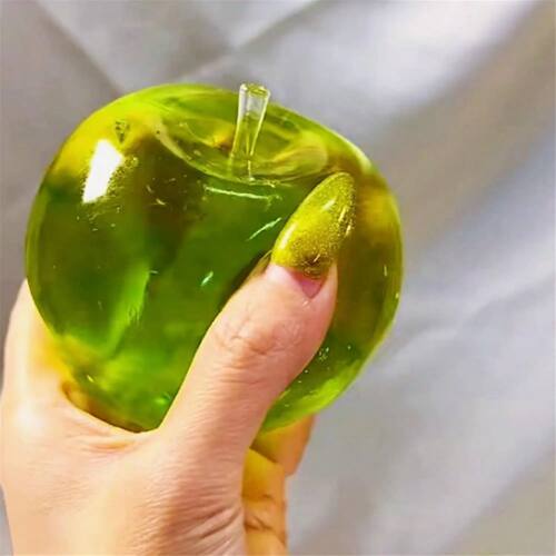 Plush Slow Rebound Apple-Shaped Stress Relief Toy 6cm round