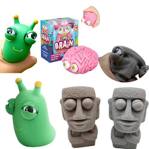 Squeezable Relieve Stress Cure Fidget Toy Cartoon Animal Pin