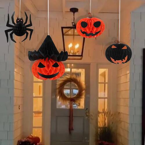 1pcs Halloween Party Decoration Honeycomb Ball Hanging 3D Sp