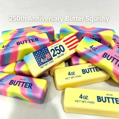 New Butter Stick Fidget Toys Squishy Elastic Cheese Stick Fu