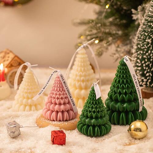 Christmas Decoration Xmas Tree Shaped Candles Aromatherapy C