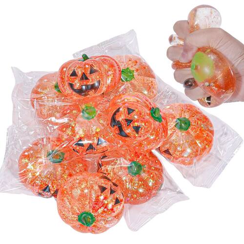 Pumpkin Squishy Fidget Toys Stress Relief Halloween Decompre