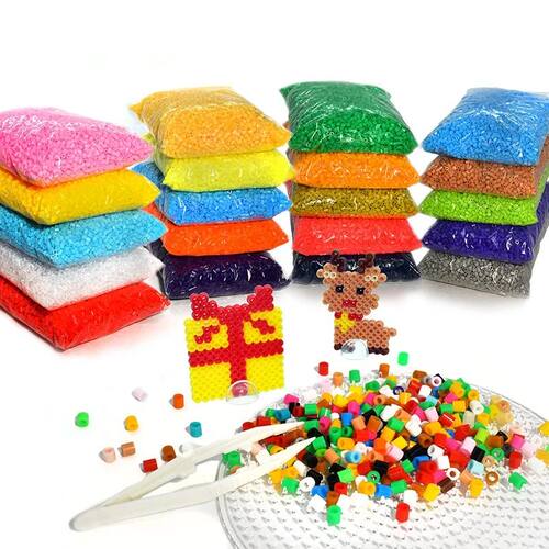 5mm 500PCS  Black White Gray Blue Green Purple Hama Beads fo
