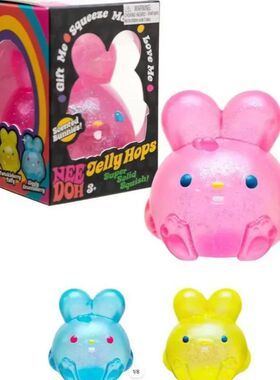 NeeDoh Jelly Hops Coelho Squishy Anti-Estresse Bola Gel Maci
