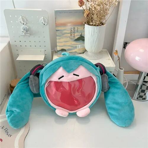 Hatsune Miku Shoulder Bag Backpack Cute Anime Plush Cartoon