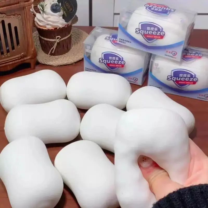 ASMR Crunchy Soap Ball Squishy Stress Ball Filled Soft Squee