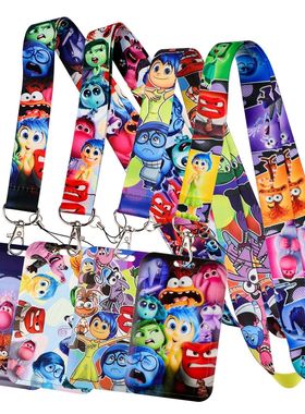 Emotional Groups Neck Strap Cartoon Movie Lanyard for Key ID