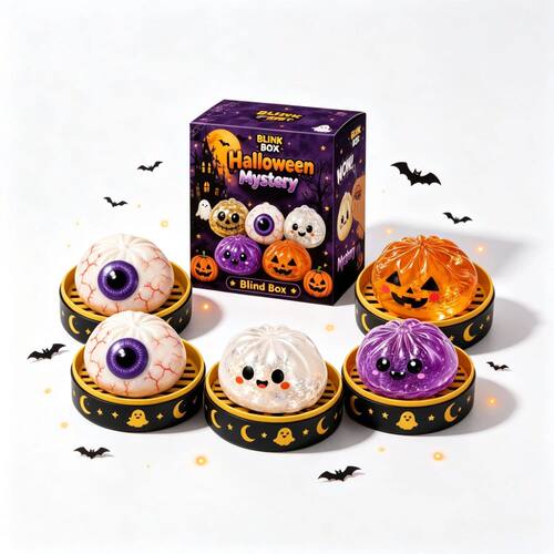 Halloween Mystery Blind Box Glitter Squishy Fidget Pumpkin G
