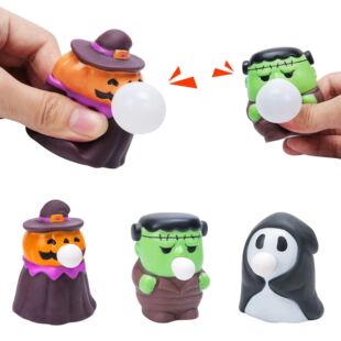 Children Halloween Squeeze Fidget Toys for 6Y Pumpkin Blow B