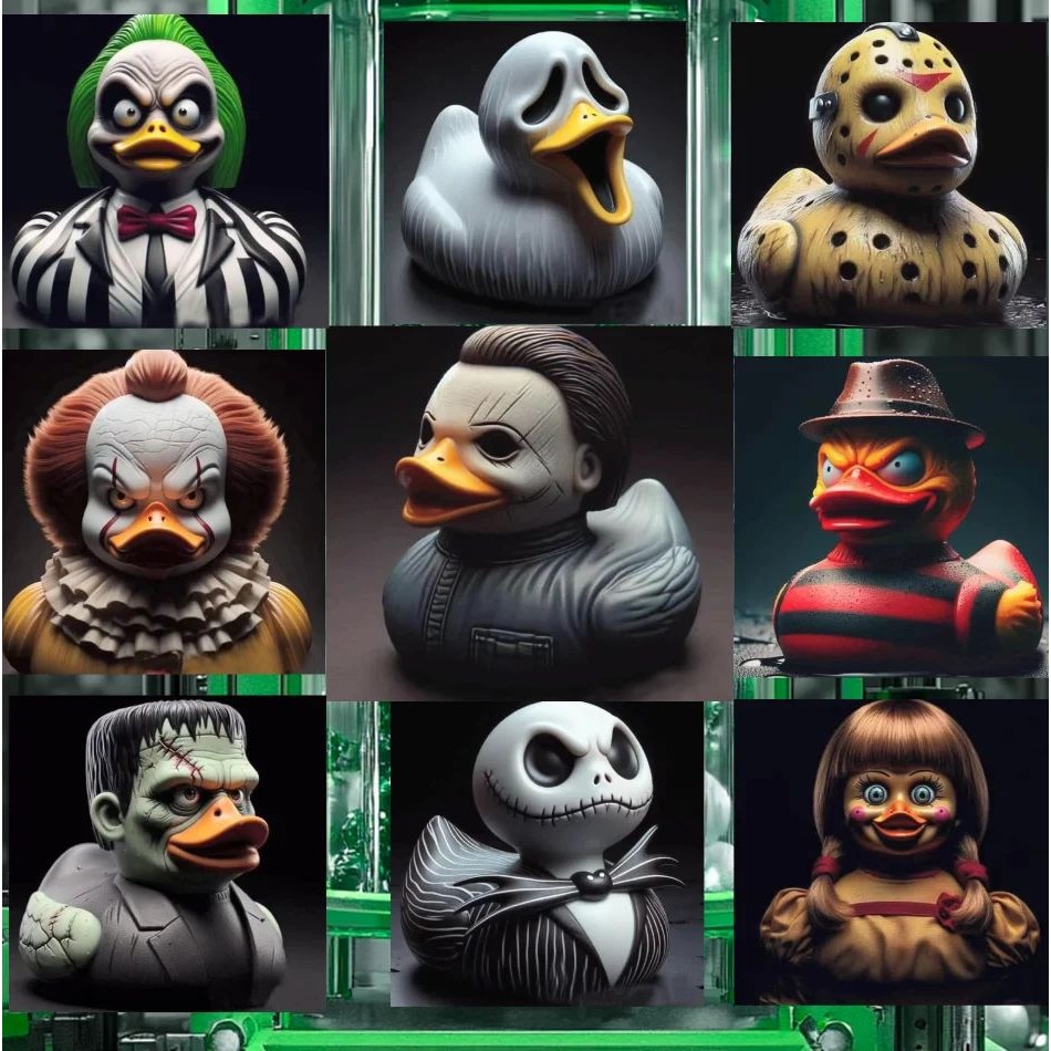 Halloween Evil Duck Anime Figure Horror Series Stunning Doll