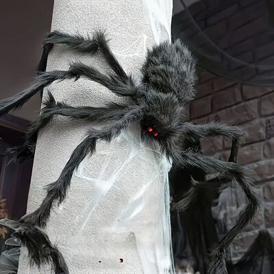1/2pcs Halloween Spiders 50cm Fake Scary Hairy Spider for Ha