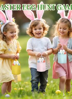 Easter Basket Bag Bunny Decorations Cute Cartoon Ears Candy