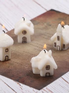 2025 Christmas House Silicone Candle Mold Fondant Chocolate