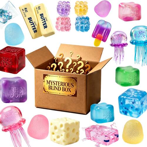 Cute Ocean Squishy Cube Blind Box New Trend Random Surprise