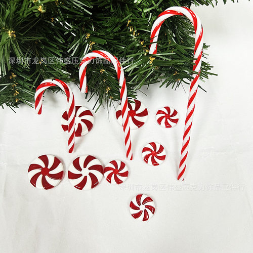 Christmas Candy Red White Green White Candy Windmill Crutch