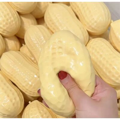 Peanut Shaped Squeeze Ball, Crunchy Soft Squishy Fidget Toy,