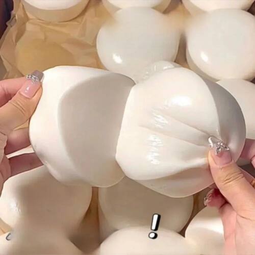 White Squishy Yogurt Cake Bread Squeeze Toy Soft Stress Reli