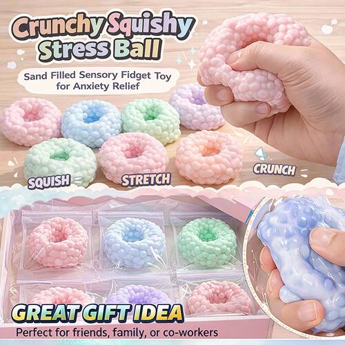 New Crunchy Sand Stress Ball Stress Reliever Squeeze Ball Fi