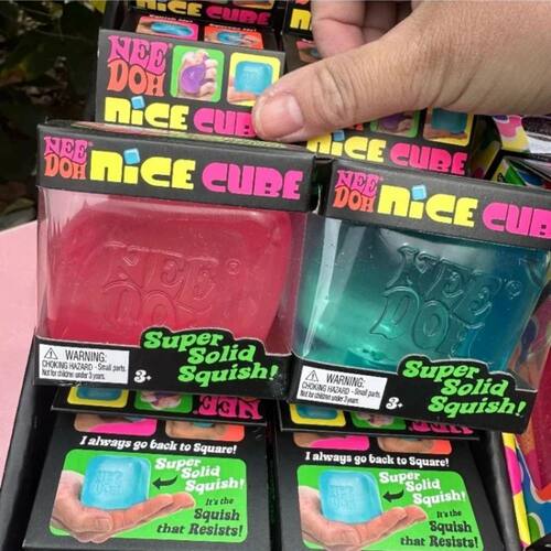 New Nee Doh Nice Cube Sensory Soft Soothing Stress Toy Soft