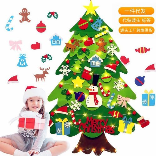 Felt Christmas Tree Christmas Ornaments Children Handmade Di