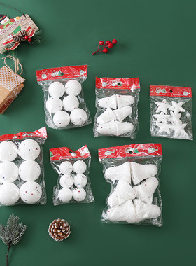 2025 Christmas Decorations Pendant Foam Sequ Snowflake Penda